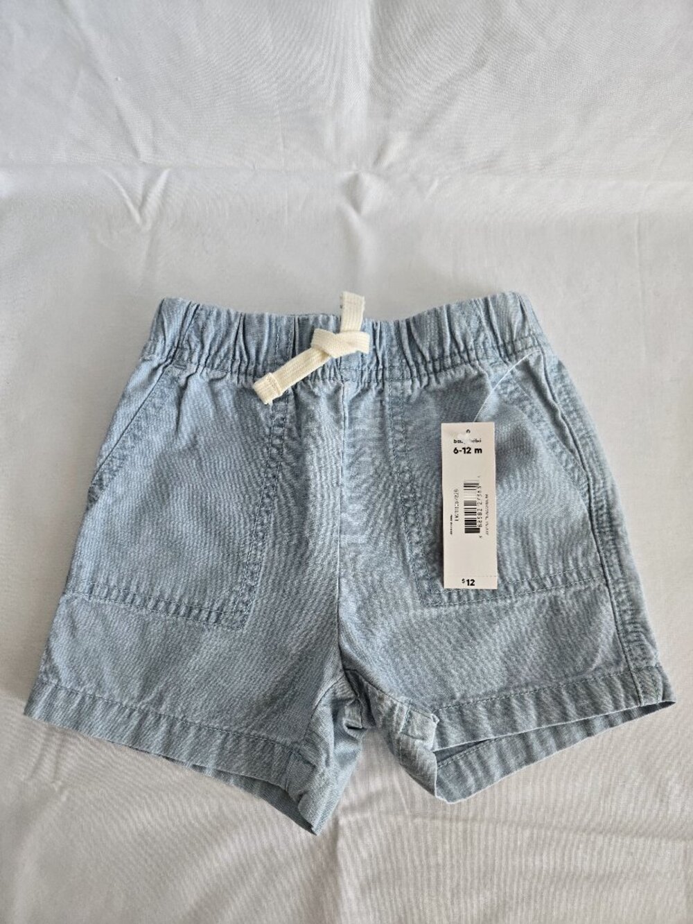 Joe Fresh Baby Lightweight Chambray Shorts | Size 6-12M